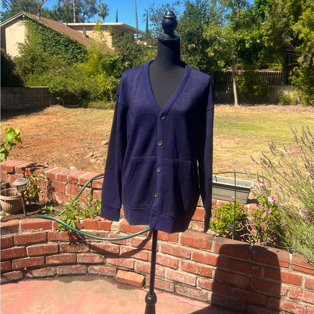 Levi’s men’s cardigan, small, blue.